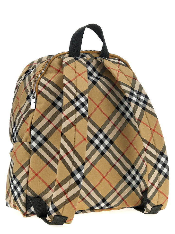 Burberry Check Backpack Zaini e Valigie - Beige | f57342f48b9a76da586a2c69d5e3adde212c338c