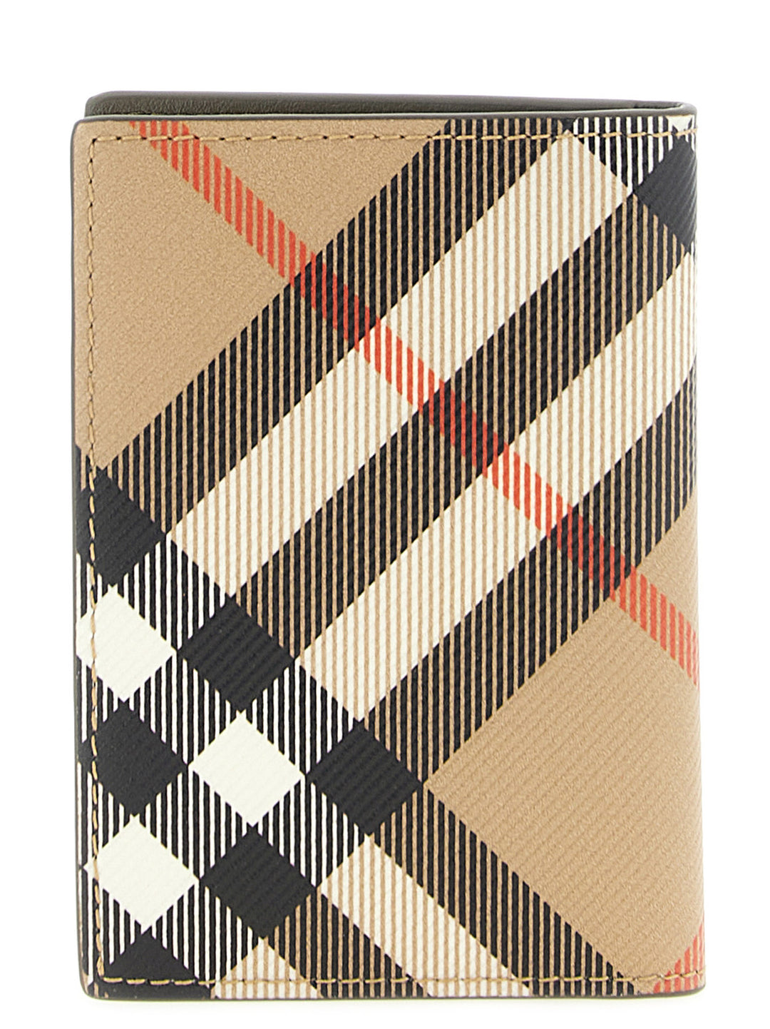 Burberry Check Card Holder Portafogli - Beige | 9cf49a6bf5b8cde3f850f306565ef38c4995be15