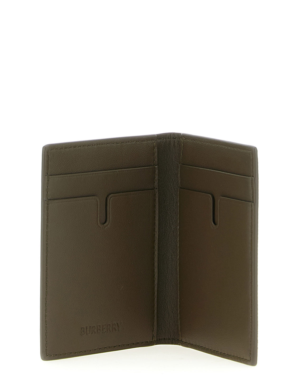 Burberry Check Card Holder Portafogli - Beige | b6534586eedb07fef7199eb7a79b30a29ed0ed14