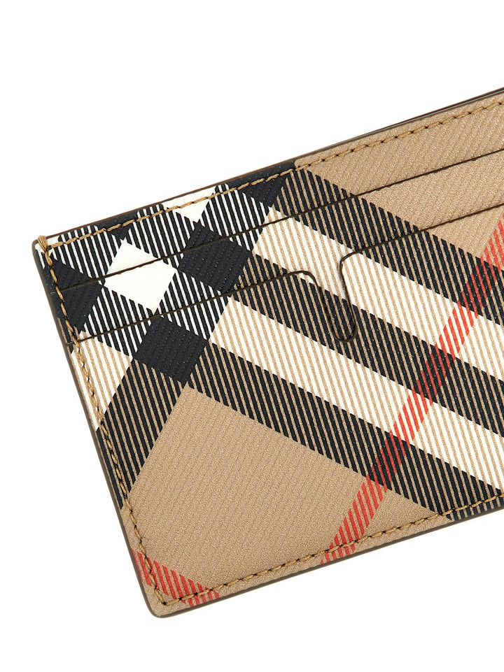 Burberry Check Card Holder Portafogli - Beige | d9ecbbc9e12f4e7b6161525a90c03d0193d8fc8f