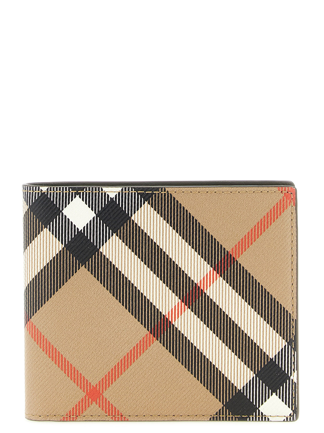 Burberry Check Wallet Portafogli - Beige | 3bc9d9a1ec2133ca9adc3f30ba58f057225d0af4