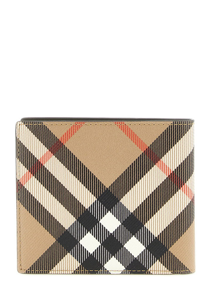 Burberry Check Wallet Portafogli - Beige | ccc30c5fa34e898ab345475f05b8590d907143e2