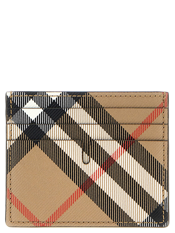 Burberry Tall Check Portafogli - Beige | 26c39b6adf59d633251113bf17edc280a6b570df