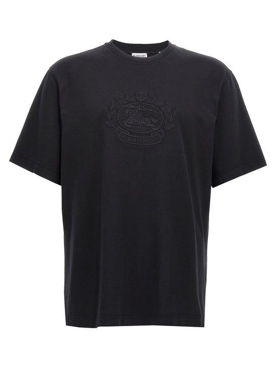 Logo Embroidery T Shirt Nero