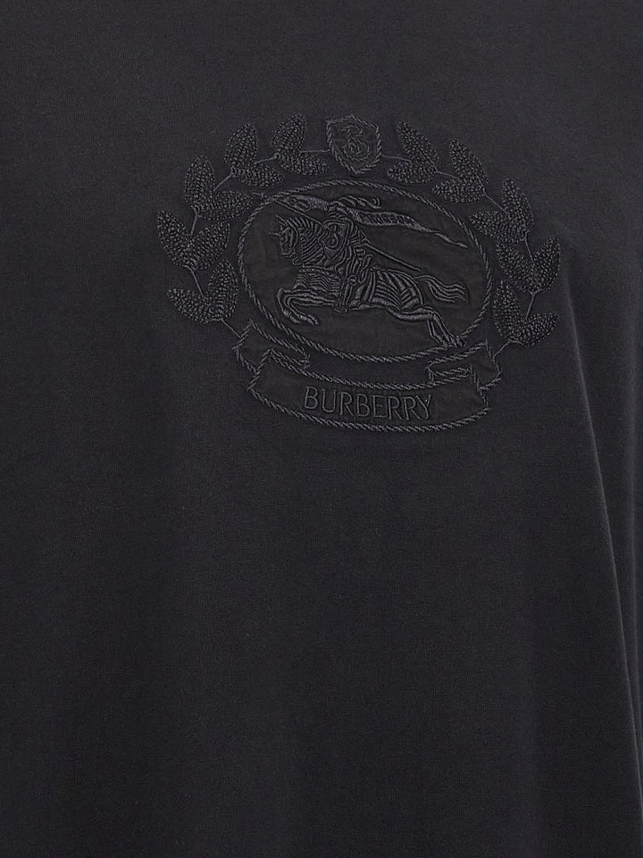 Burberry Logo Embroidery T shirt - Nero | 366b789613ab4cb2276589e88beb3851627b92ef