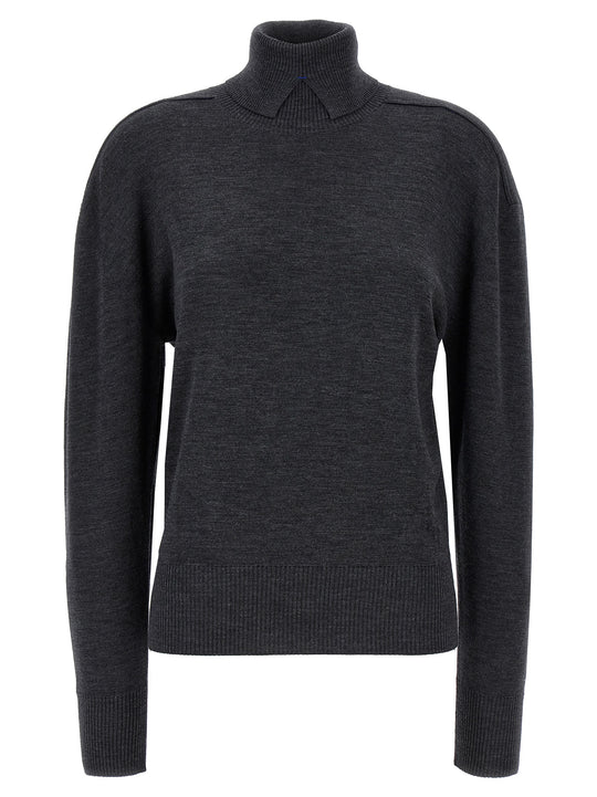 High Neck Sweater Maglioni Grigio
