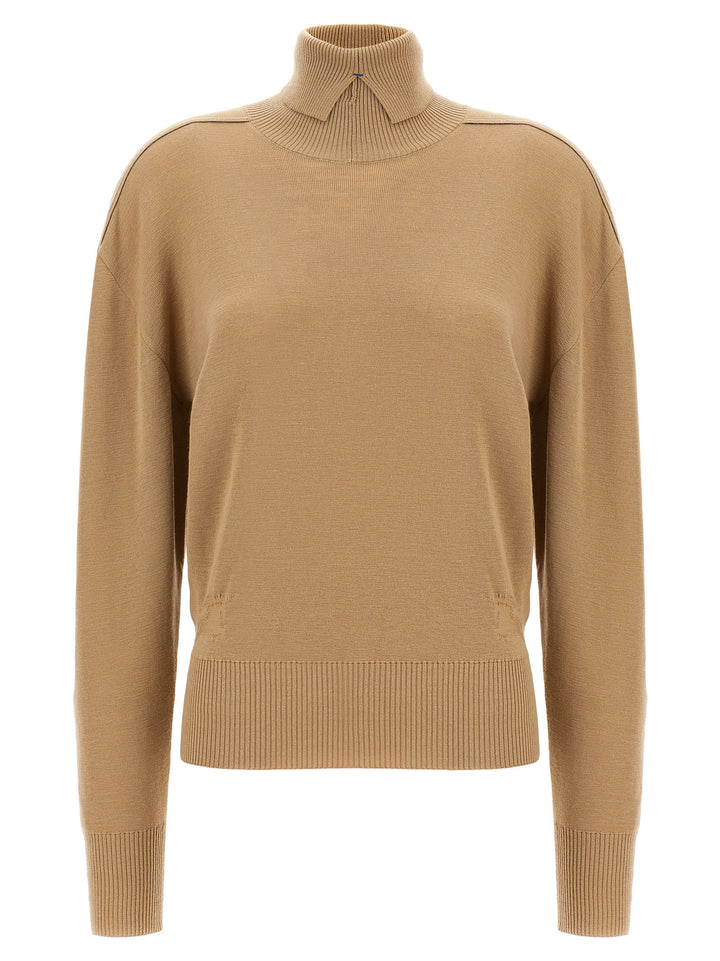 Burberry Turtle-Neck Sweater Maglioni - Beige | 1bde9a6b78ebf96fecc75f0e021a018d5b12e75a