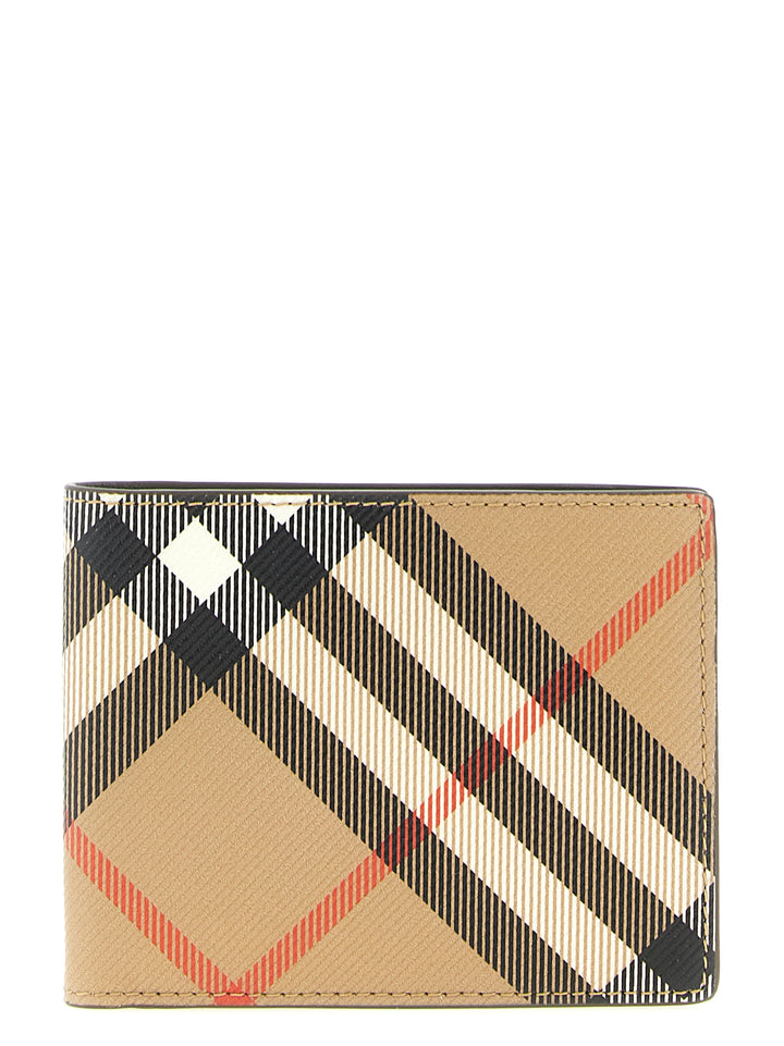 Burberry Burberry Check Wallet Portafogli - Beige | 90250efadde8b1dd6509e23f7ea29acd3e704f8a