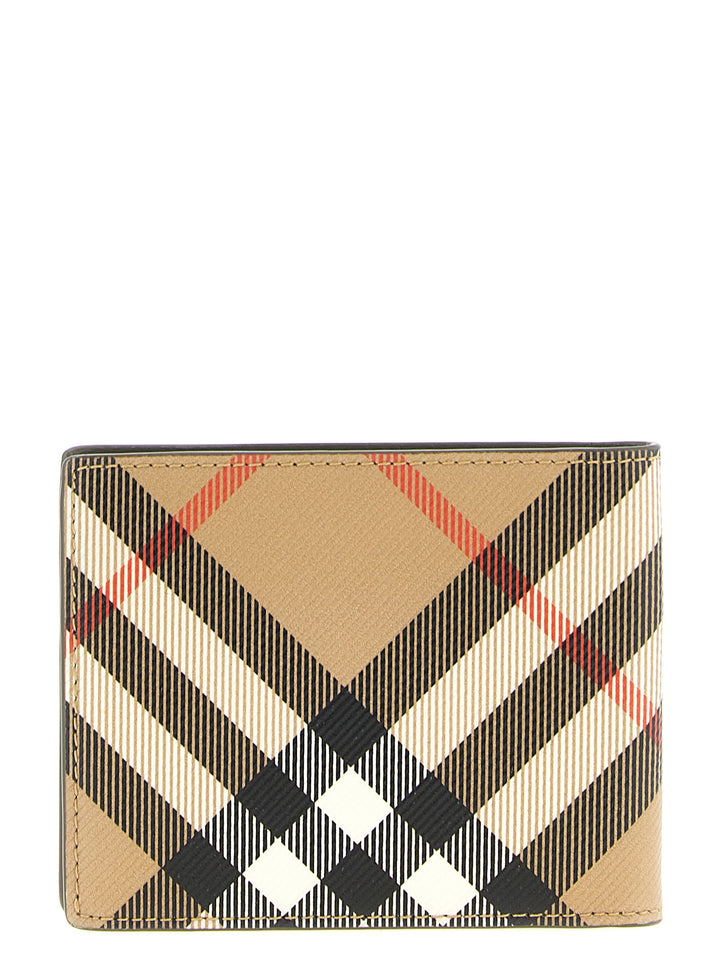 Burberry Burberry Check Wallet Portafogli - Beige | 5bdffb8449496625e62d21fd32a8aa81957da3bc