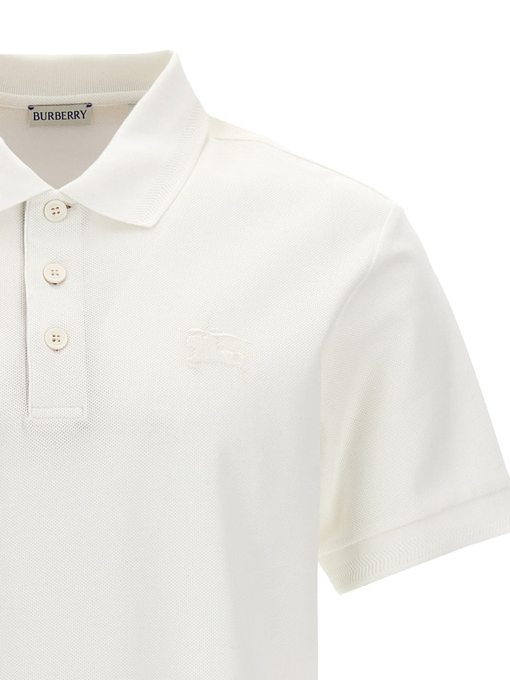 Burberry Logo Embroidery  Shirt Polo - Bianco | c86c522c2bf457792974c3db600ae9796d2a60fe