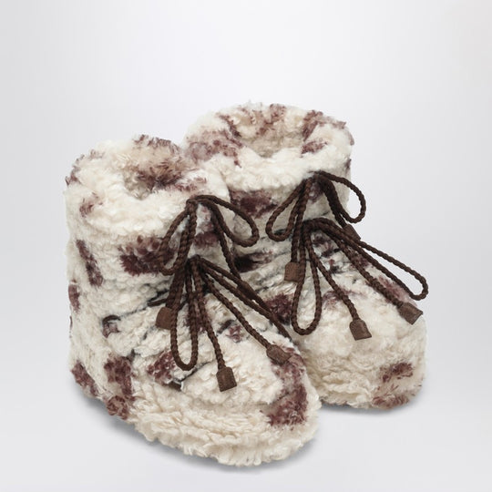 Icon Low Curly Boot With Cow Print