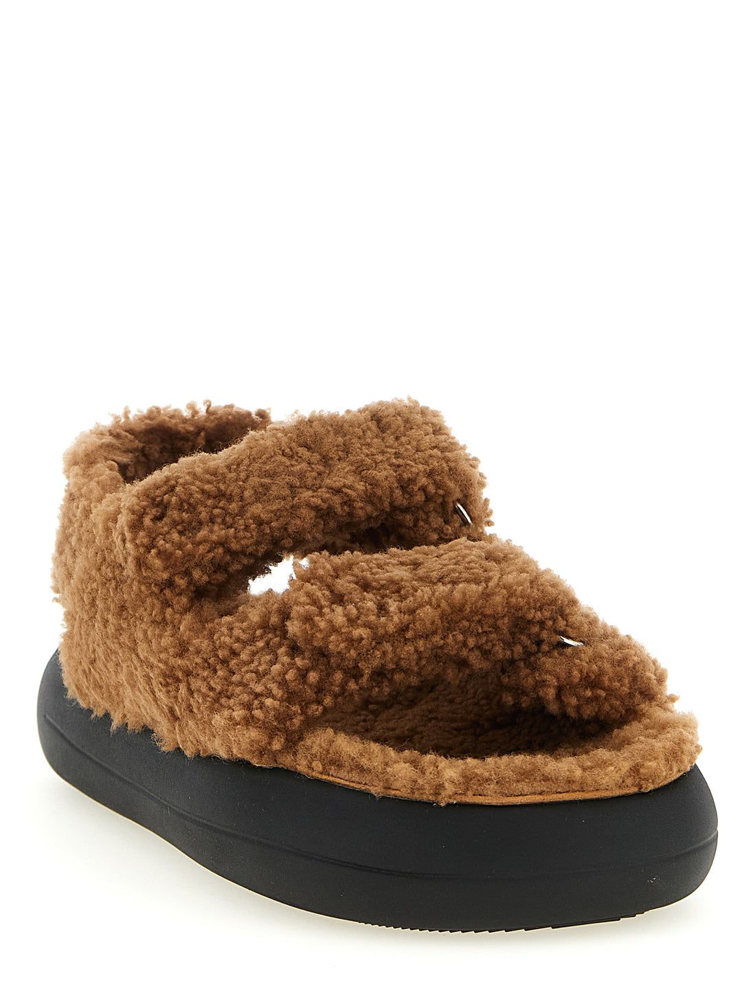 Moon Boot Shearling Sandali - Marrone | ba755e6f9a1e7fa67530e6730165dc3dc62e4278