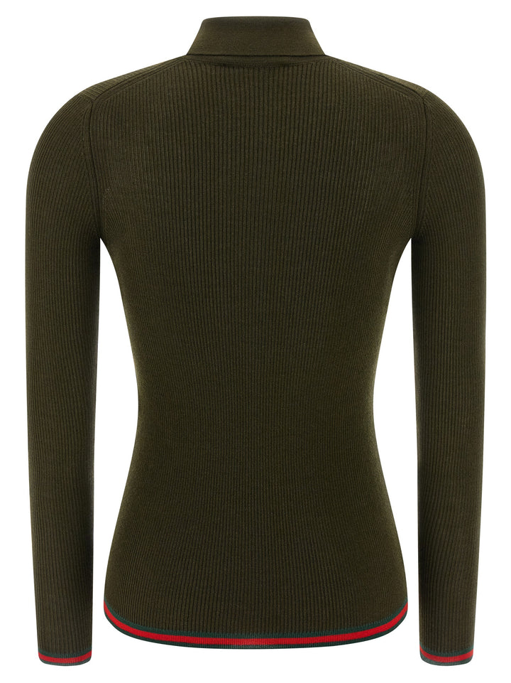 Gucci Nastro Web Polo - Verde | 6c8fb93cc6f53b5e0a1e814f4d426247ed438af5