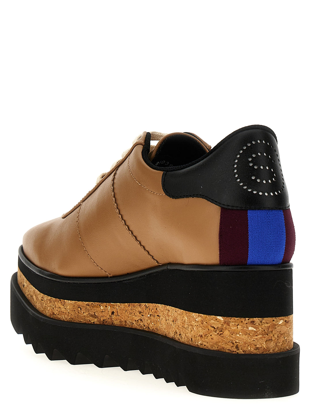 Stella Mccartney Sneak-Elyse Zeppe - Marrone | bc95d6e59ef35a594fa6ab8774fefc8fac6ac3db