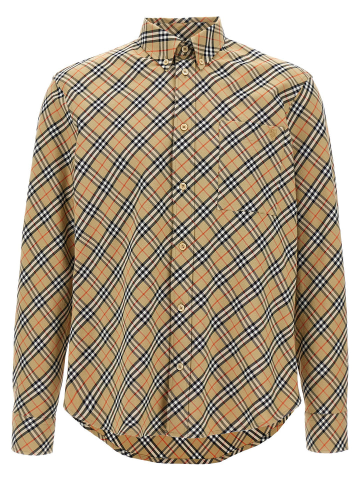 Burberry Check Shirt Camicie - Beige | b15a565acd5d484726949ecbd6874db79d22847b