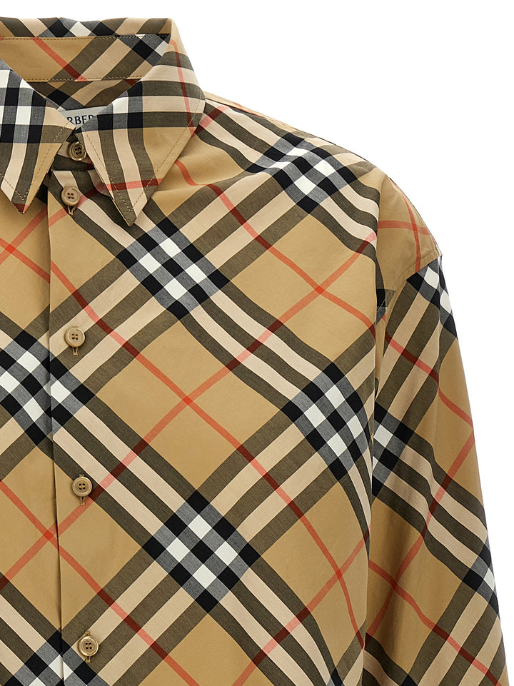 Burberry Check Shirt Camicie - Beige | 177858d7b46f4e2d98500a1680e2b1c9c1ef0def