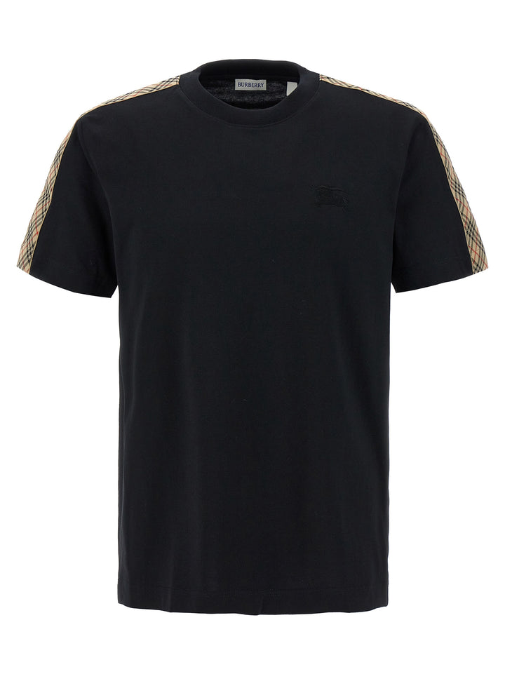 Burberry Check Tape T shirt - Nero | b2212d94ae4802970154fff79697f7ec4fa18913