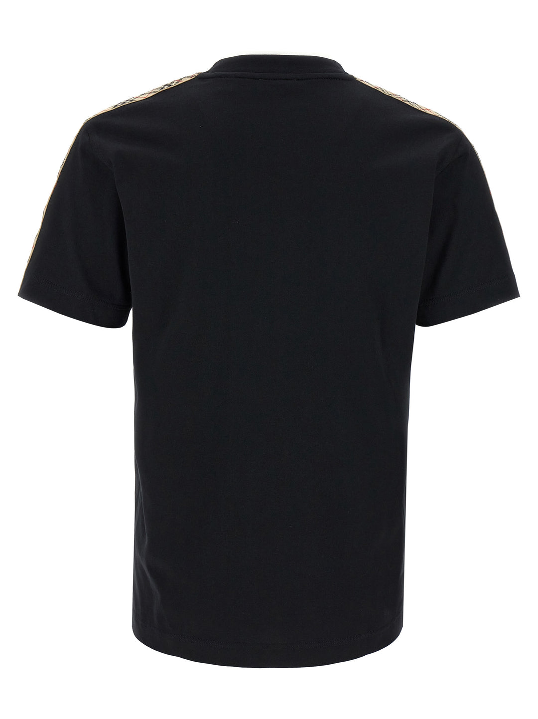 Burberry Check Tape T shirt - Nero | 010e3c838e1ac07b8dae289600e47b2c0c870fa2