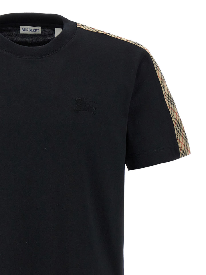 Burberry Check Tape T shirt - Nero | 90c399cbf606c3a16adb5f2e995e932333b01c2c