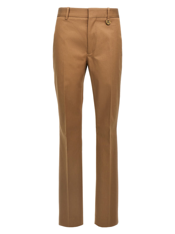 Pantalones rectos beige