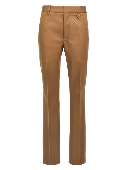 Straight Pantaloni Beige