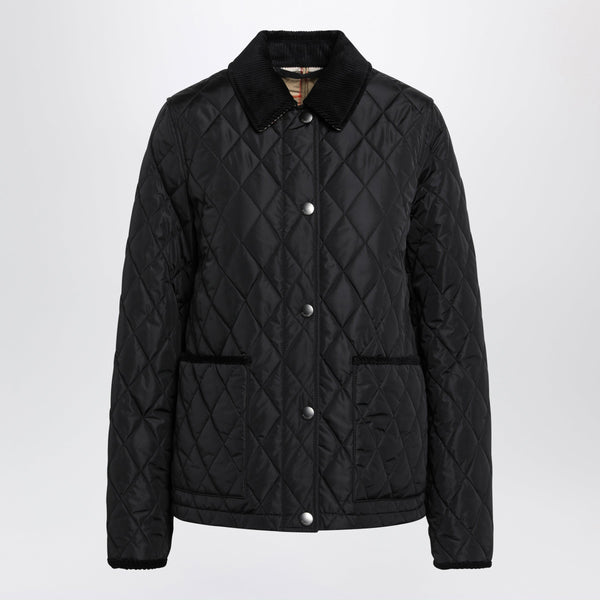Black Quilted Nylon Jacket