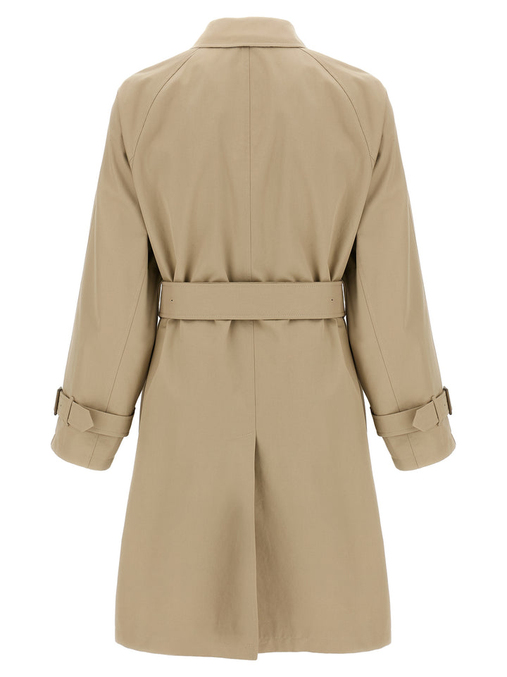 Burberry Car Coat Gabardine Trench e Impermeabili - Beige | e287b1e567d32cd116212cdf23fbf1dbf7ab8447