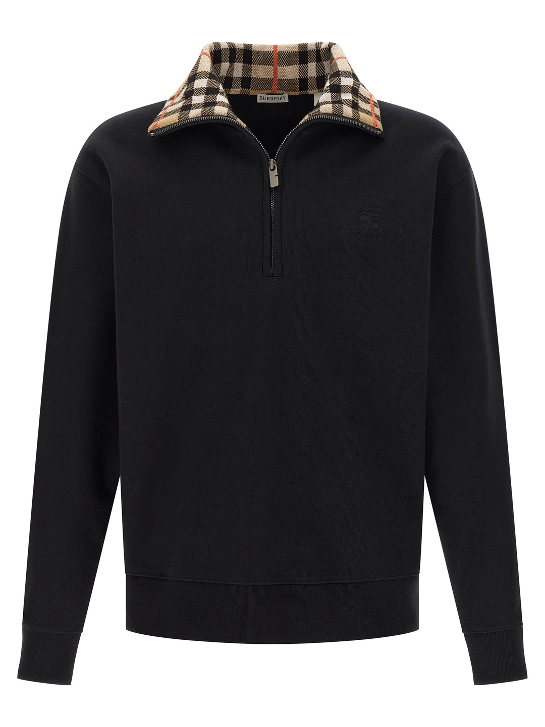 Burberry Check Felpe - Nero | 07718ad356ad246bb366e75f950a4ca17d55dc14