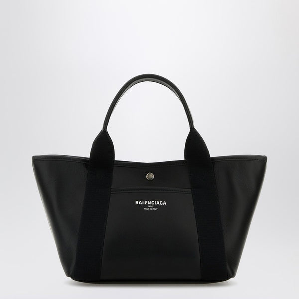 Bolsa de compras Biarritz de cuero negro