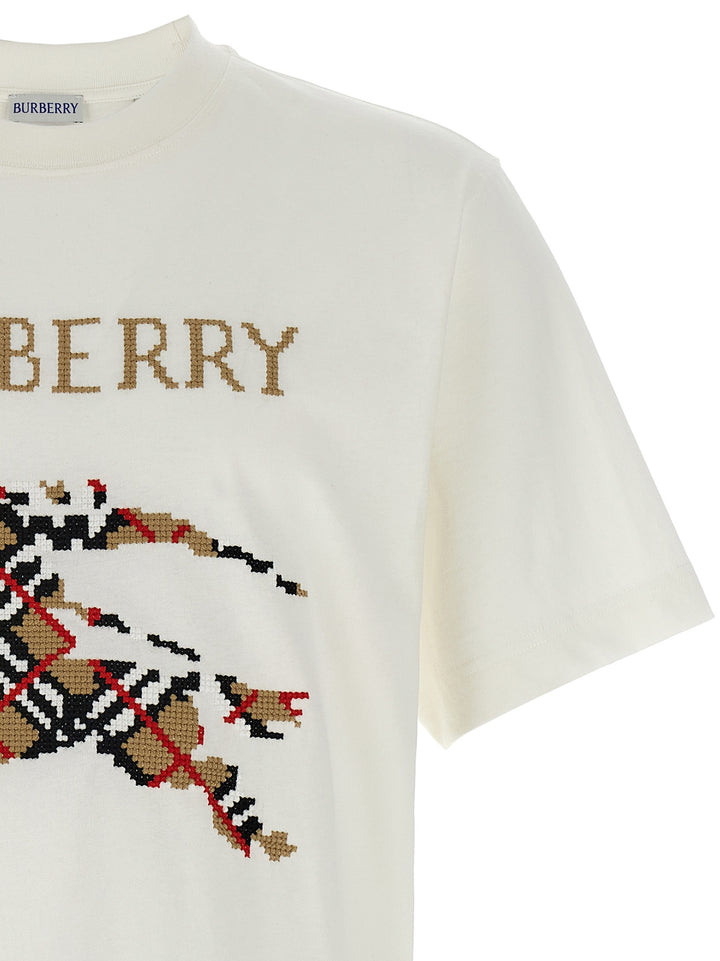 Burberry Cross Stitch T shirt - Bianco | 33ea232176531d76a68f34562d6cf22b90b0f5b3