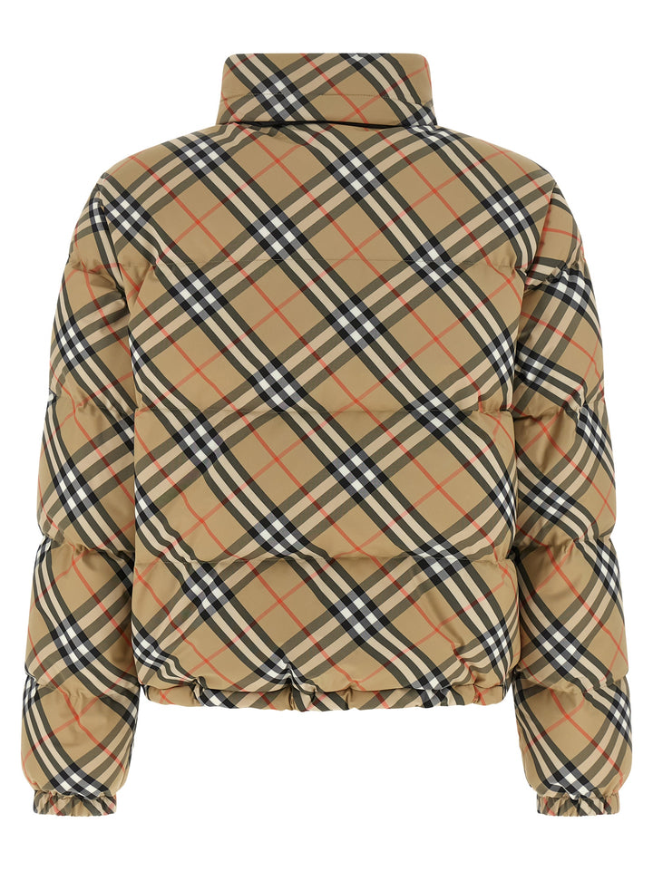 Burberry Ambleside Check Puffer Jackets - Beige | fc2aa5ba3d5ffc6cf47c027d151b6f8590a442cc