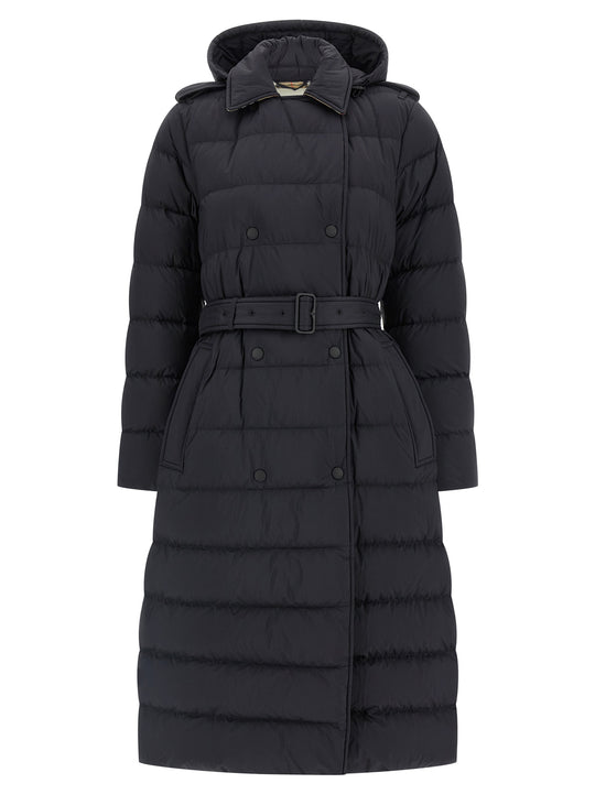 Padded Trench Coat Puffer Jackets Nero