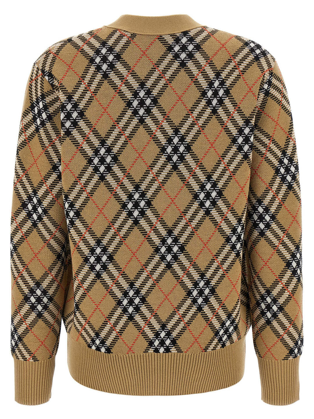 Burberry Cardigan Burberry Check Maglioni - Beige | 067e0c84d49c4a843ddf58181c744e63a9d6e2f2