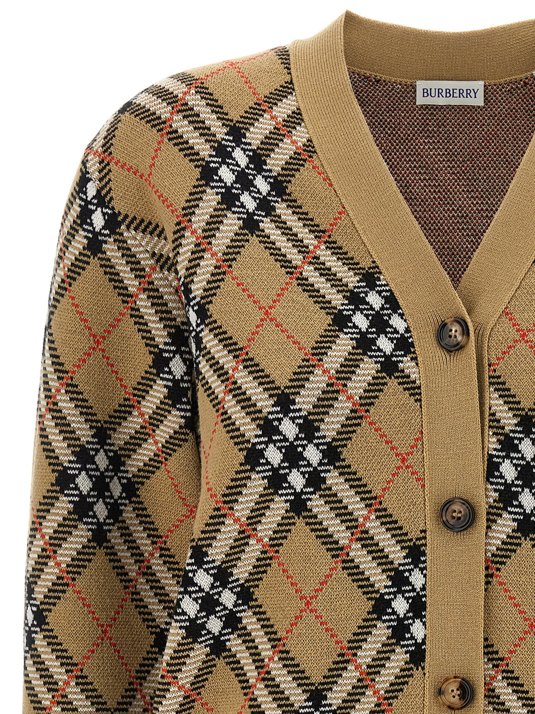 Burberry Cardigan Burberry Check Maglioni - Beige | fbbe01193c4bcd36a1f0b01134e5f20c1403b30e