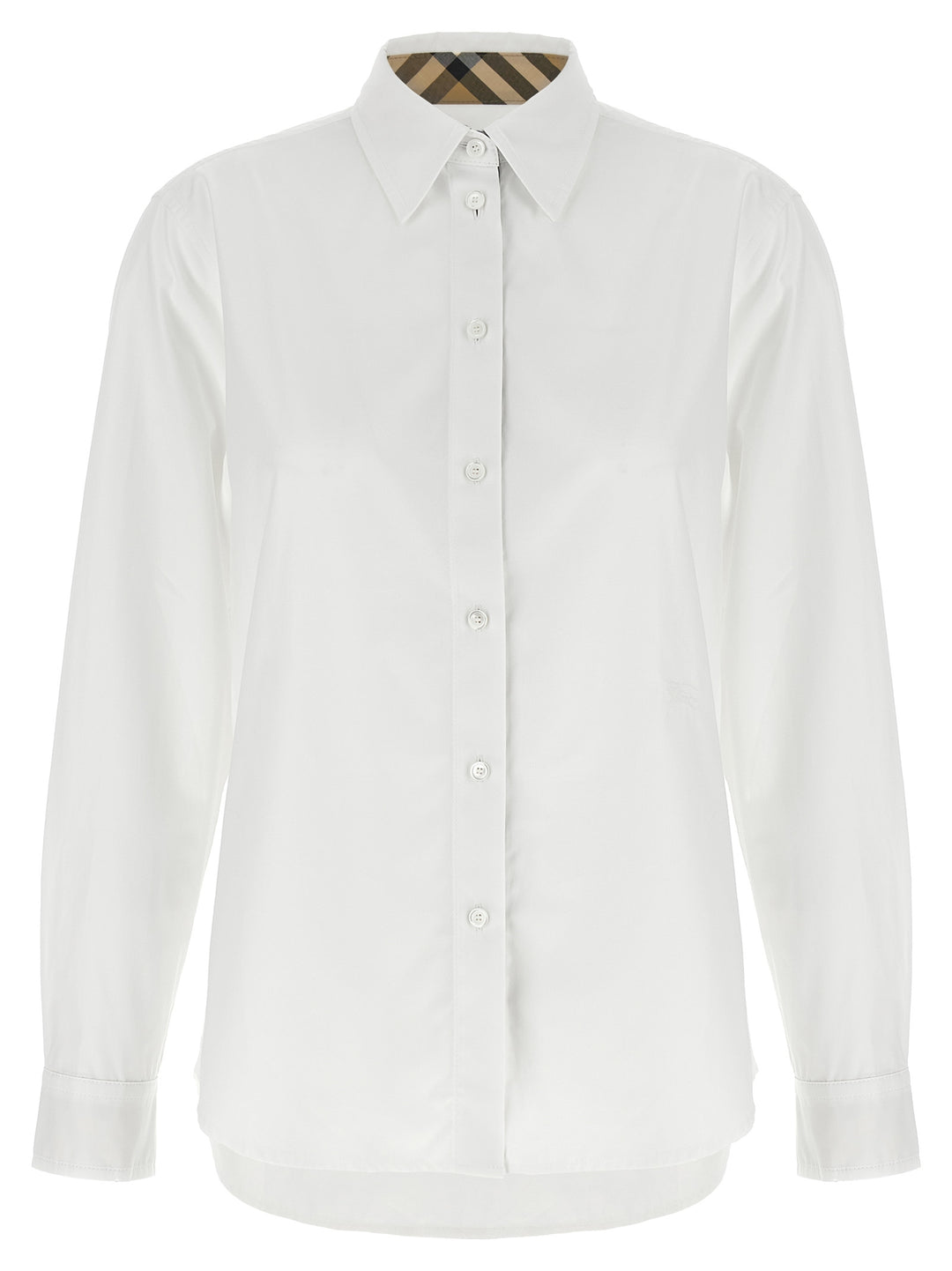 Burberry Burberry Check Insert Shirt Camicie - Bianco | 2488f2e04a63d4d32d02eb1b81142862839dee71