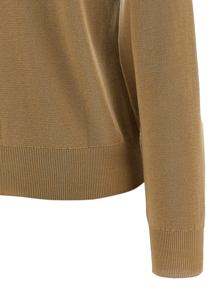 Burberry Check Insert Cardigan Maglioni - Beige | 9cbcdc179234feb0617190ec98492586734a143f