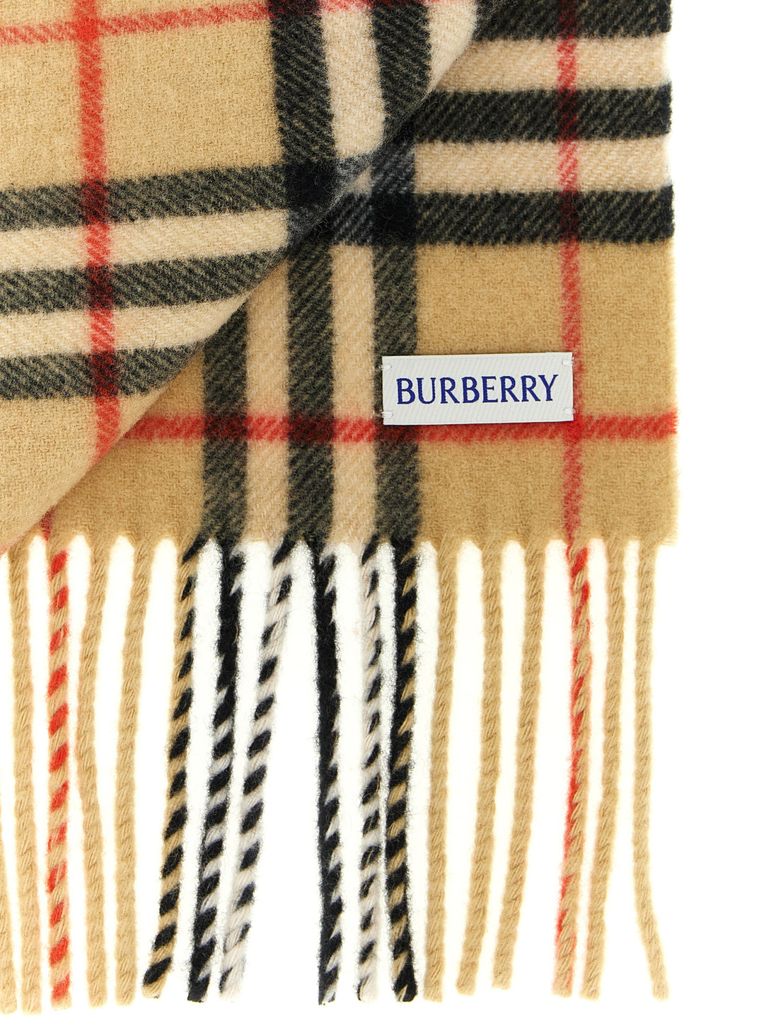Burberry Cashmere Scarf Sciarpe - Beige | 0241ad9fc397b0a20c463cc73ce6ee2bf156f54f