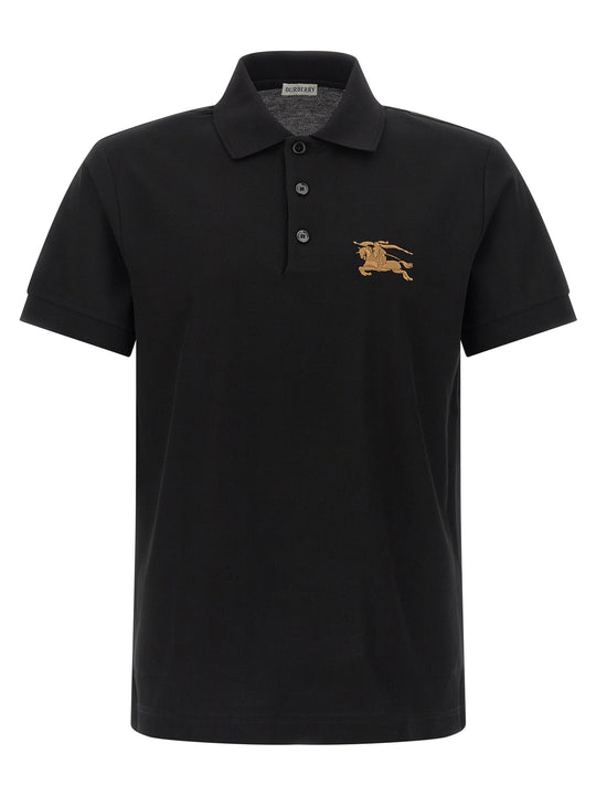Embroidery Shirt Polo Nero