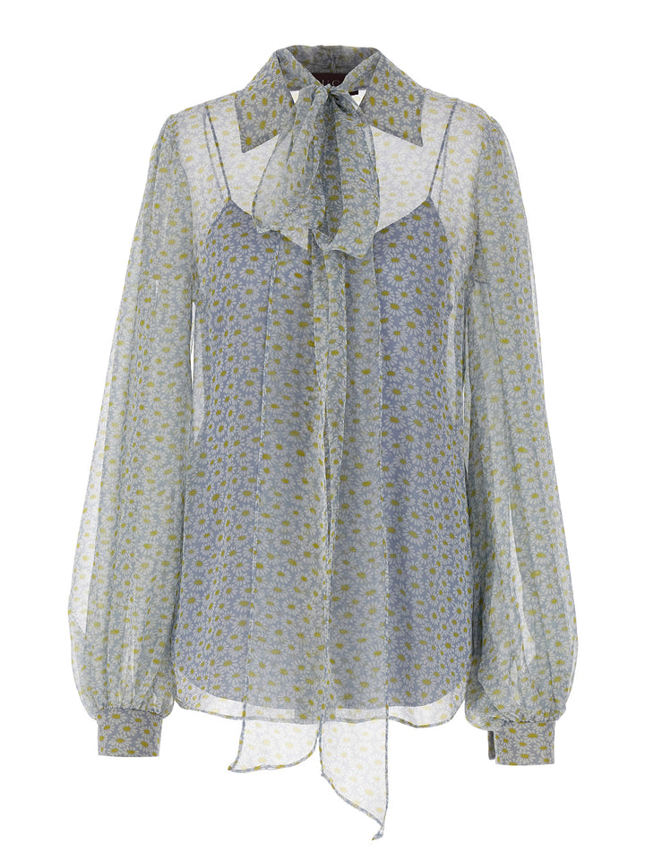 Gucci Chiffon Shirt Camicie - Grigio | 4474ee8d2e44077c5edd4f68063b489be8c688a7