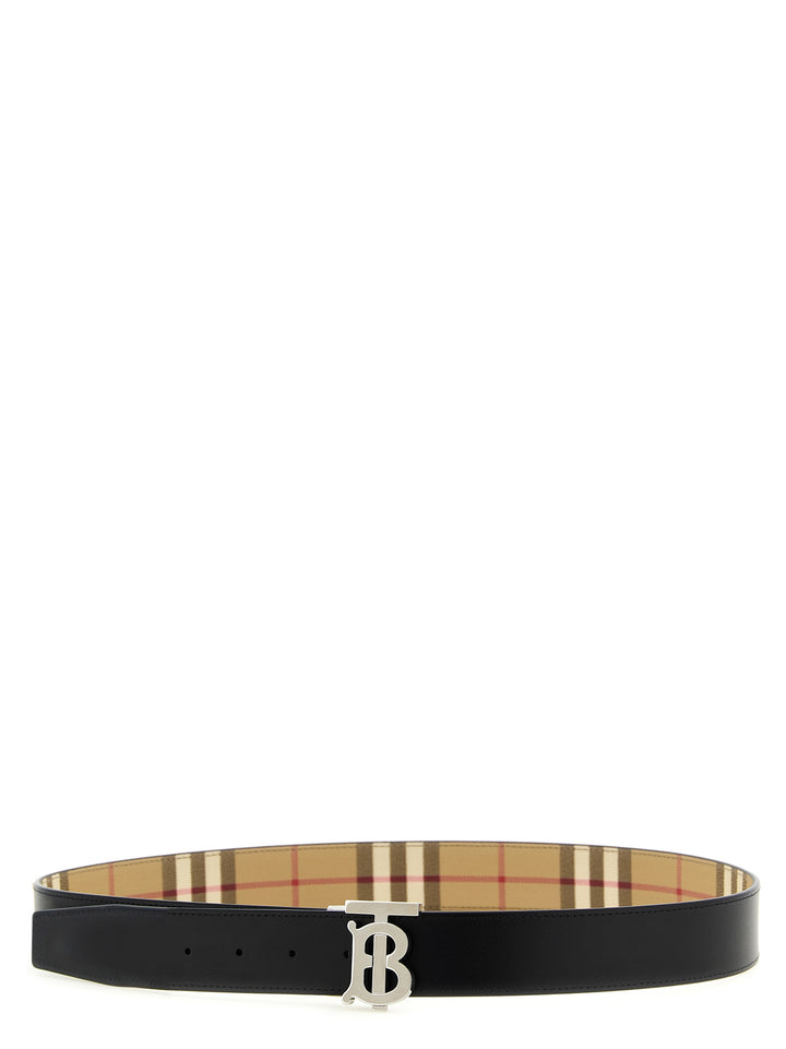 Burberry Logo Buckle Reversible Belt Cinture - Beige | 178e4deda947fb0362b88b967b396f15c881bbd6