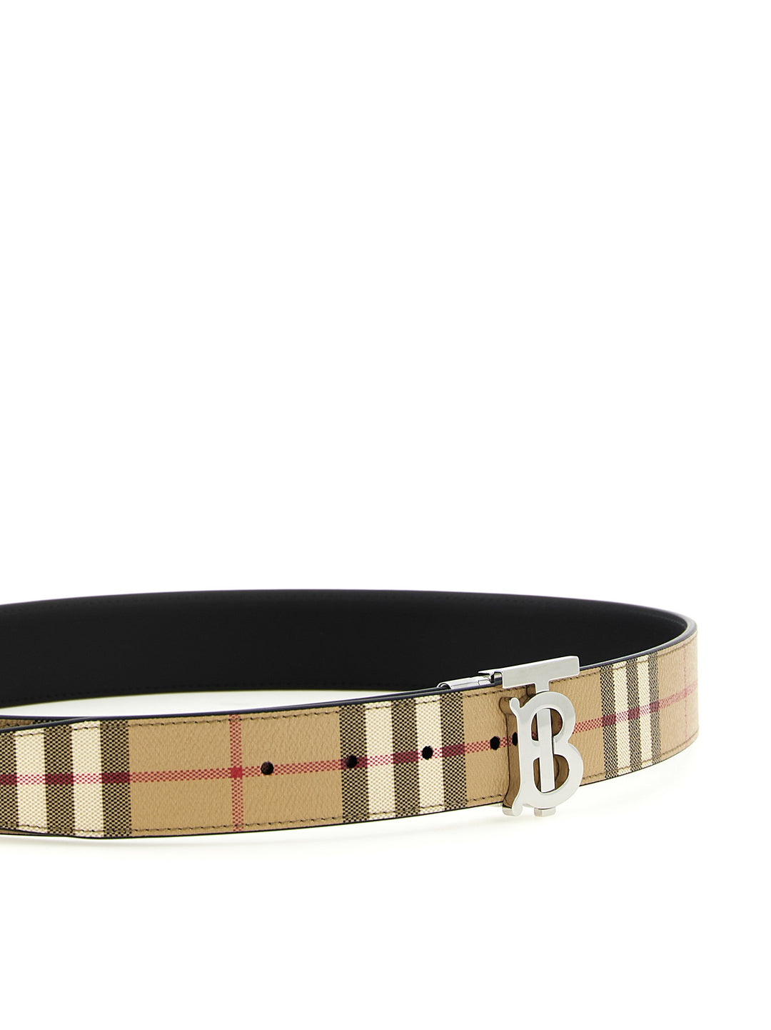 Burberry Logo Buckle Reversible Belt Cinture - Beige | 23534cfc8d690aa8d35c3e806169ee395a049340