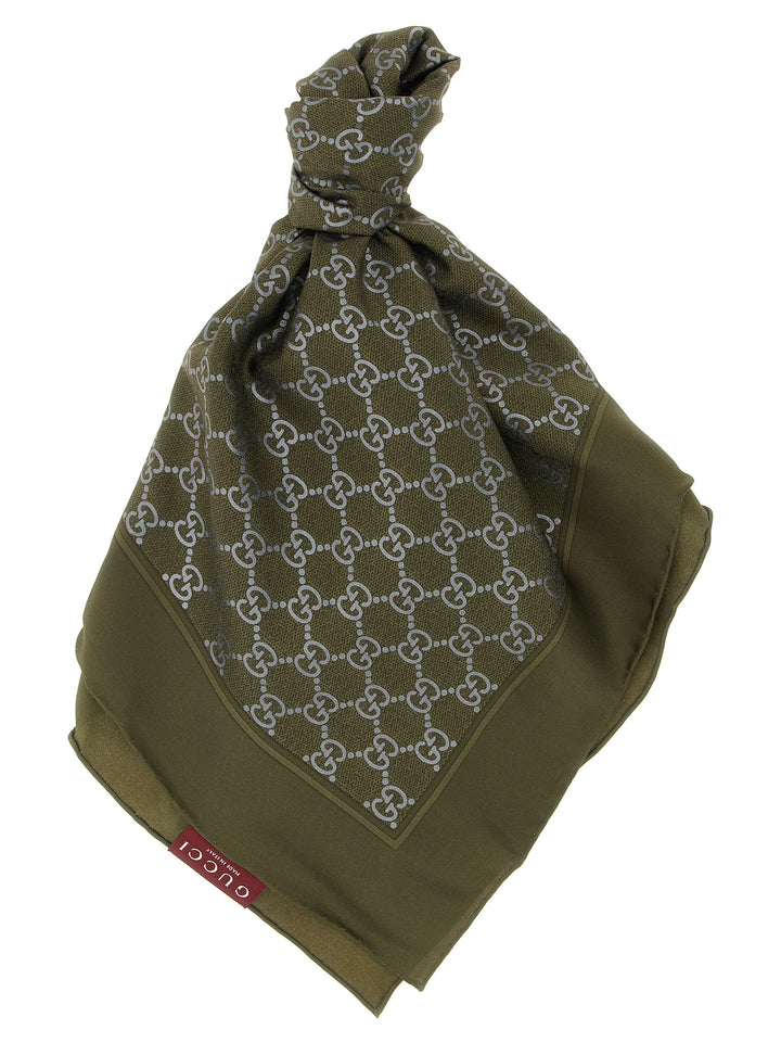 Gucci Fg Foulard Sciarpe - Verde | 4e4814c6e26408b7144b550ca0b2ff99ca3d97a9
