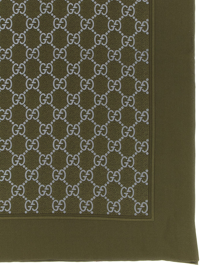 Gucci Fg Foulard Sciarpe - Verde | 1df8cea026846cfa26e8a30e419129404d3665ed