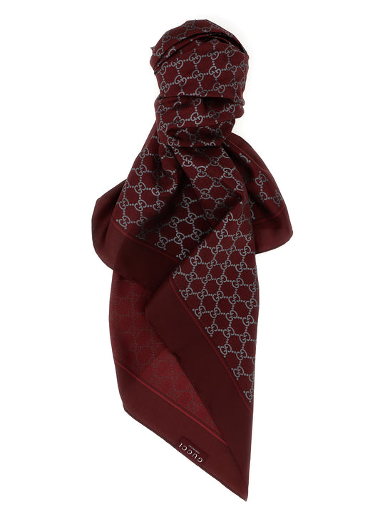 Fg Foulard Sciarpe Bordeaux