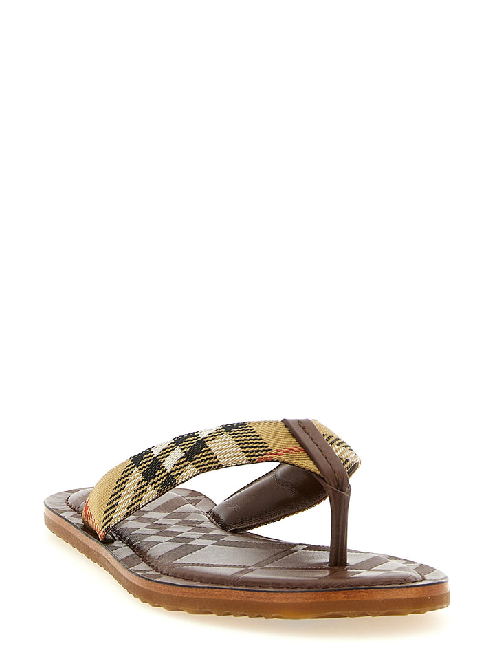 Burberry Pavillon Sandali - Beige | 9759468a53a32265bfbf8bbef6b54f238347a13c