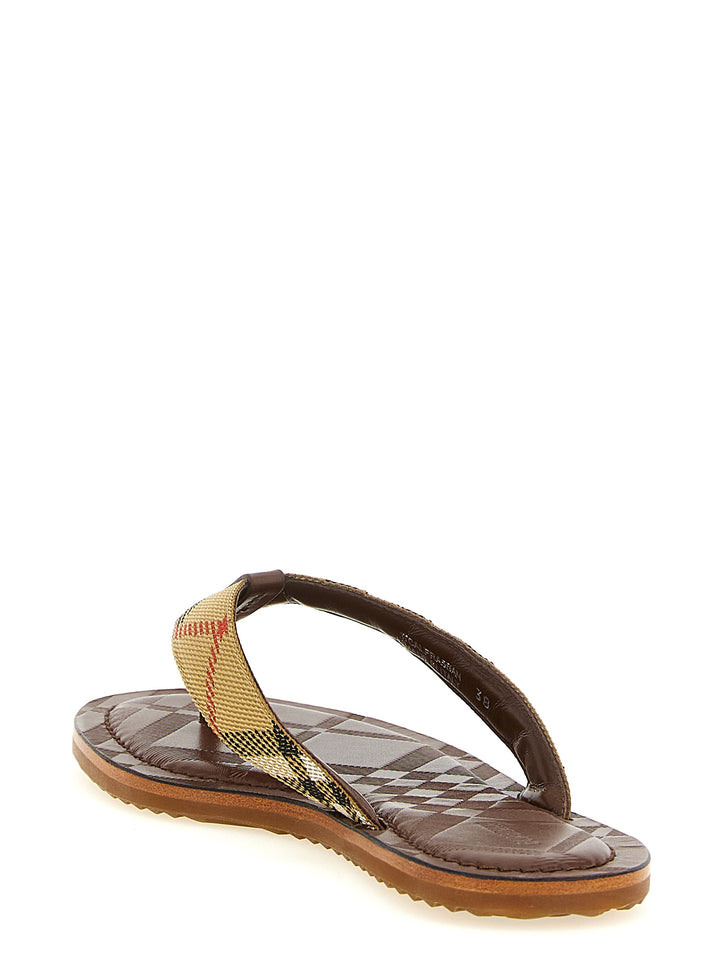Burberry Pavillon Sandali - Beige | 1002ebdc3b75dd5f2103e65dd90e60ad428d7d6e