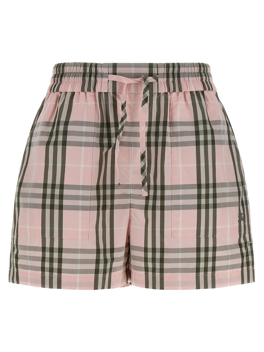 Burberry Evelyn Chk Bermuda e Short - Rosa | 3db400993ab0bd03c9e0395ac3d5351b445a64d8