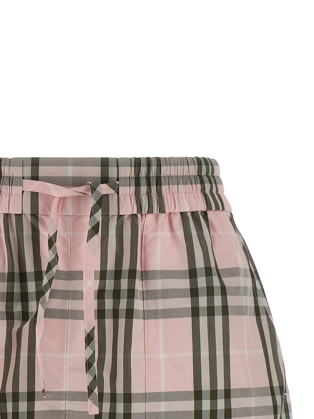 Burberry Evelyn Chk Bermuda e Short - Rosa | dd6791212b4d06d2be8d5592cb13bd89e6570ba0