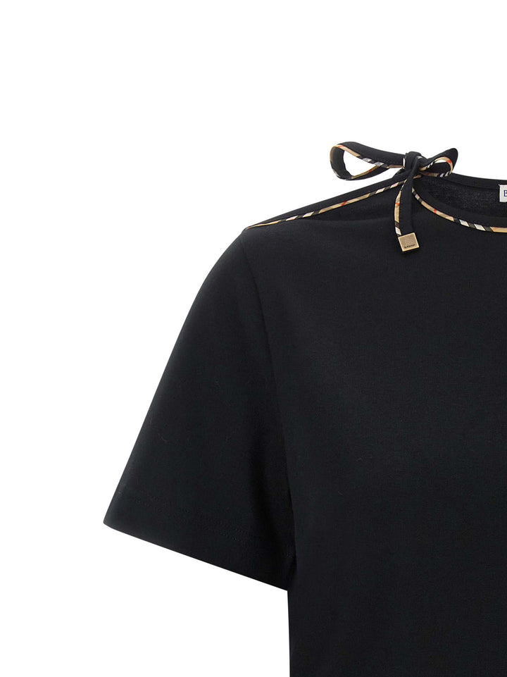 Burberry Frankie Bow T shirt - Nero | ade9e72df5c56bc38aab7a1ec13250d4b366bc10