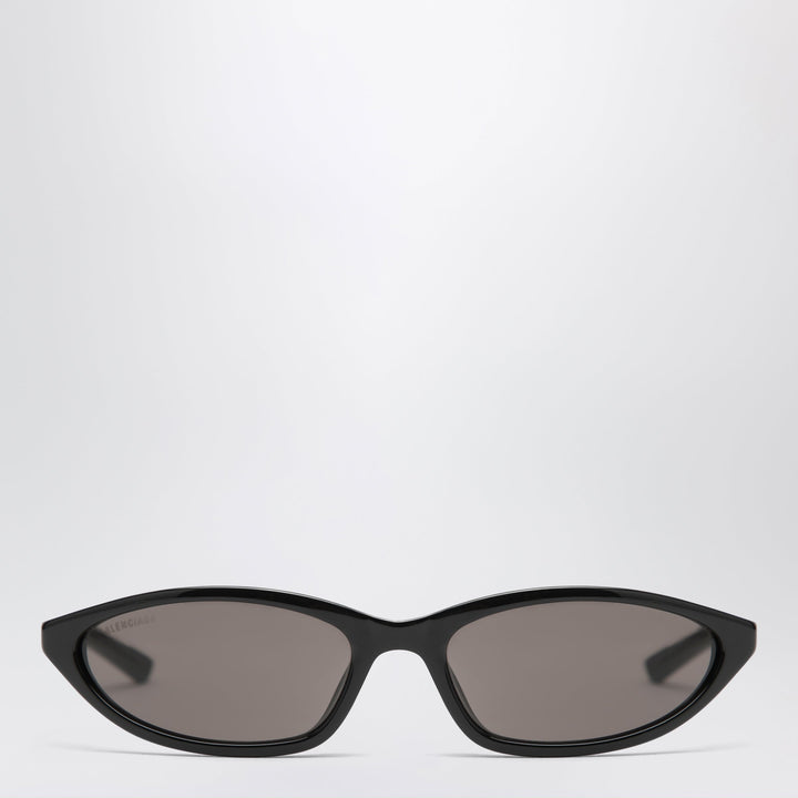 Balenciaga Neo Oval 2.0 Schwarze Acetat-Sonnenbrille